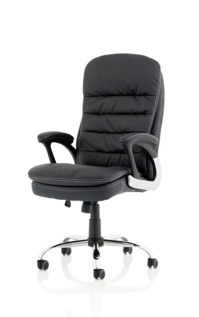 Ontario Faux Leather Executive Office Chair Black - EX000237 -