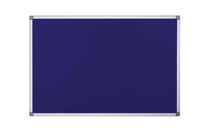 Bi-Office Maya Blue Felt Noticeboard Double Sided Aluminium Frame 900x600mm – FA0343750