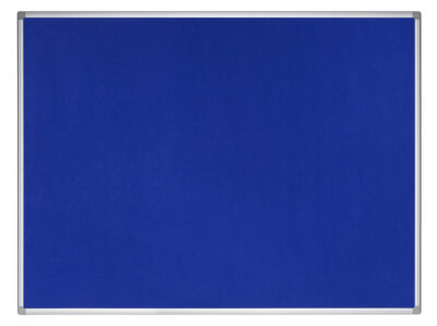 Bi-Office Earth-It Blue Felt Noticeboard Aluminium Frame 900x600mm - FA0343790