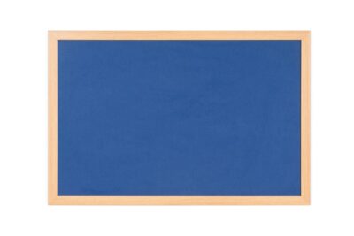 Bi-Office Earth-It Blue Felt Noticeboard Oak Wood Frame 600x900mm – FB0743233