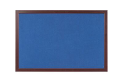 Bi-Office Earth-It Blue Felt Noticeboard Cherry Wood Frame 600x900mm – FB0743653