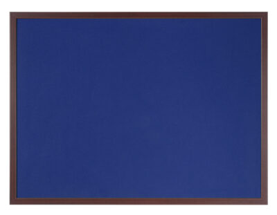 Bi-Office Earth-It Blue Felt Noticeboard Cherry Wood Frame 1200x900mm - FB1443653