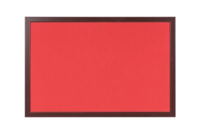 Bi-Office Earth-It Red Felt Noticeboard Cherry Wood Frame 1800x1200mm – FB8546653