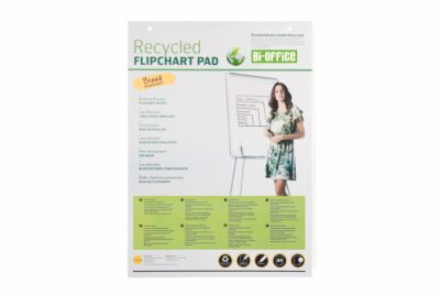 Bi-Office Recycled Flipchart Pad Plain A1 40 Sheets (Pack 5) – FL0111801