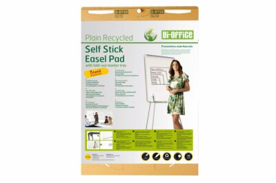 Bi-Office Earth-It Recycled Flipchart Pad Self Stick A1 30 Sheets – FL1217507