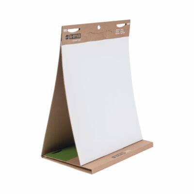 Bi-Office Earth-it Recycled Table Top Flipchart Pad Self Stick A1 20 Sheets (Pack 6) – FL1420403