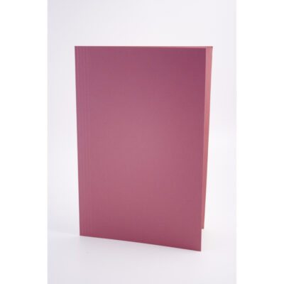 Guildhall Square Cut Folders Manilla Foolscap 315gsm Pink (Pack 100) - FS315-PNKZ