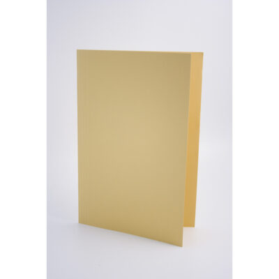 Guildhall Square Cut Folders Manilla Foolscap 315gsm Yellow (Pack 100) - FS315-YLWZ