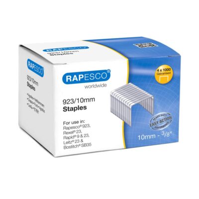 Rapesco 923/10mm Galvanised Staples (Pack 4000) – S92310Z3
