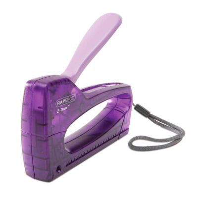 Rapesco Z-Duo T Gun Tacker Plastic Transparent Purple – 0956