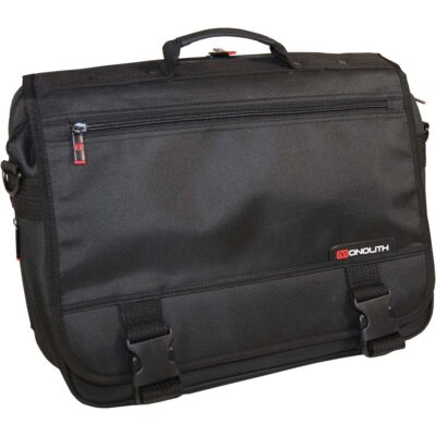 Monolith Expanding Flapover Briefcase Black 3192