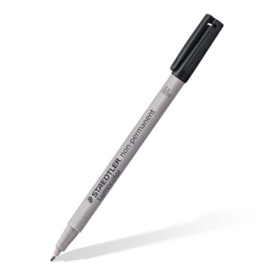 Staedtler Lumocolor OHP Pen Non-Permanent Fine 0.6mm Line Black (Pack 10) – 316-9