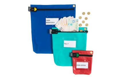 Versapak Secure Cash Bag Small 178 x 152 x 50mm Blue – CCB0-BLS
