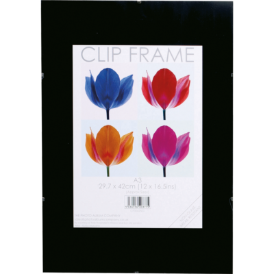 Photo Album Co Poster/Photo Frameless Clip Frame A3 - CF3042-NG