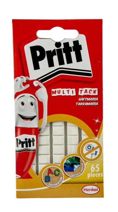 Pritt Sticky Multi-Tack Reusable Adhesive 65 Squares (Pack 24) – 2679458