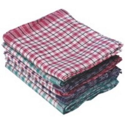 Robert Scott Tea Towel 460x680mm Check Assorted Colours (Pack 10) – 707129