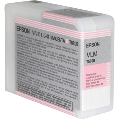 Epson T580B Light Magenta Ink Cartridge 80ml - C13T580B00