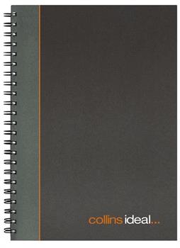 Collins Ideal Manuscript Book Wirebound A4 Ruled 192 Pages Black 6428W - 810078