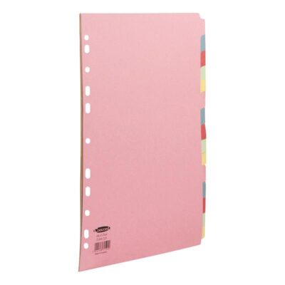 Concord Divider 15 Part A4 160gsm Board Pastel Assorted Colours - 71599/J15