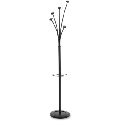 Alba Festival Coat Stand 5 Pegs Black and Silver Grey – PMFEST N