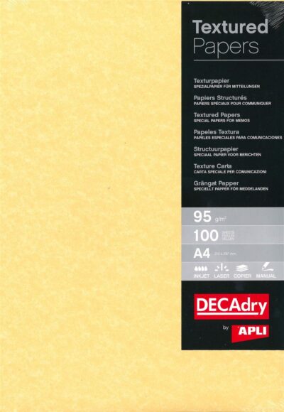 DECAdry Parchment Paper A4 95gsm Gold (Pack 100) - PCL1600