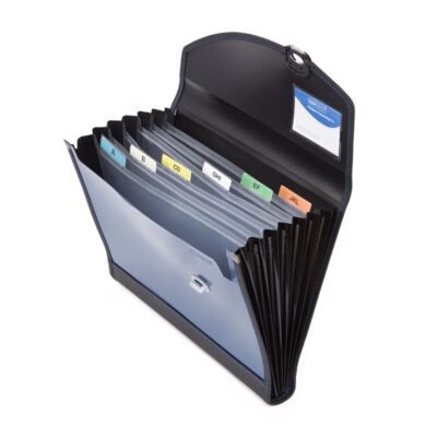 Rapesco Designer 7 Compartments Expanding File A4 Blue – 0679