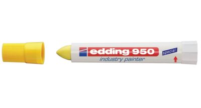 edding 950 Industry Painter Permanent Marker Bullet Tip 10mm Line Yellow (Pack 10) – 4-95005