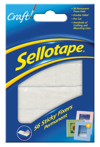 Sellotape 56 Sticky Fixers Permanent Double Sided Pads - 1445423