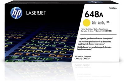 HP 648A Yellow Standard Capacity Toner 11K pages for HP Color LaserJet Enterprise CM4540/CP4025/CP4525 - CE262A