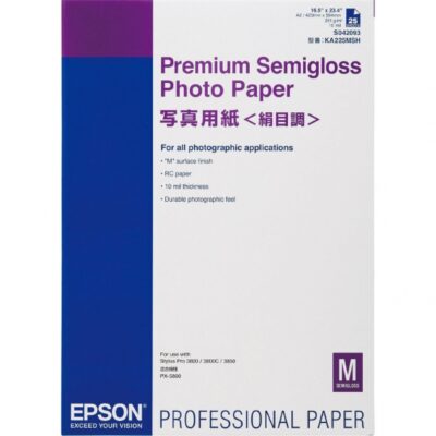 Epson A2 Semi Glossy Photo Paper 25 Sheets – C13S042093