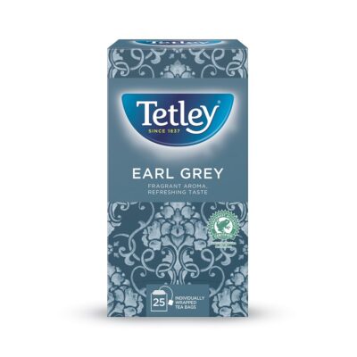 Tetley Earl Grey Tea Bags Individually Wrapped and Enveloped (Pack 25) - NWT199