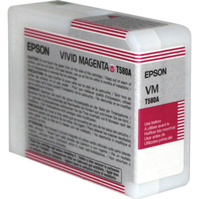 Epson T580A Vivid Magenta Ink Cartridge 80ml - C13T580A00