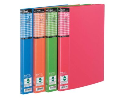 Pentel Recycology Fresh A4 Display Book 20 Pocket Assorted Colours (Pack 4) - DCF542/MIX