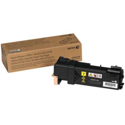 Xerox Yellow High Capacity Toner Cartridge 2.5k pages for 6500 6505 - 106R01596