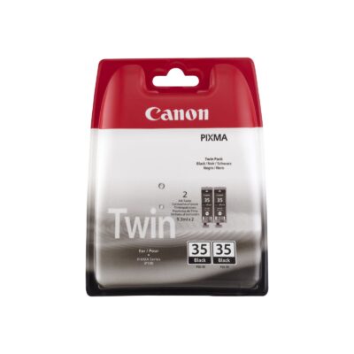 Canon PGI35BK Black Standard Capacity Ink Cartridge 2 x 9ml Twinpack - 1509B012