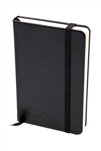 Silvine Executive A5 Casebound Soft Feel Cover Notebook Ruled 160 Pages Black - 197BK