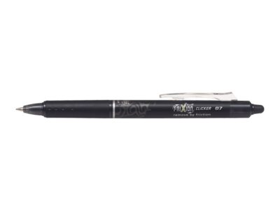 Pilot FriXion Clicker Erasable Retractable Gel Rollerball Pen 0.7mm Tip 0.35mm Line Black (Pack 12) - 229101201
