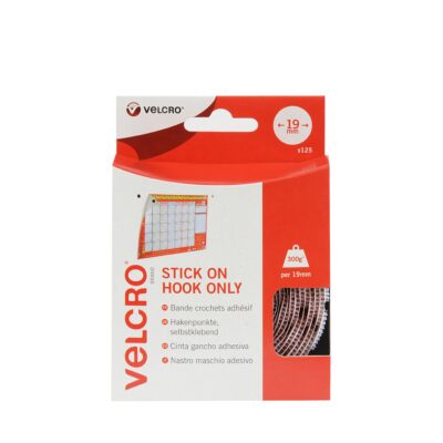 Velcro Sticky Hook Spots 19mm White (Pack 125) – RY07184