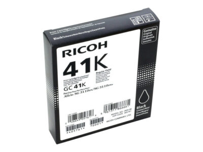 Ricoh GC41K Black Standard Capacity Gel Ink Cartridge 2.5k pages – 405761