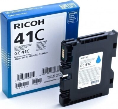 Ricoh GC41C Cyan Standard Capacity Gel Ink Cartridge 2.2k pages – 405762