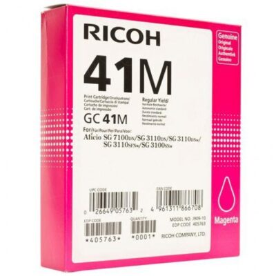 Ricoh GC41M Magenta Standard Capacity Gel Ink Cartridge 2.2k pages - 405763