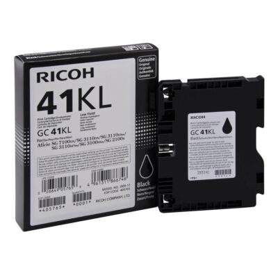 Ricoh GC41KL Black Standard Capacity Gel Ink Cartridge 600 pages – 405765