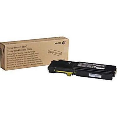 Xerox Yellow High Capacity Toner Cartridge 6k pages for 6600 WC6605 - 106R02231