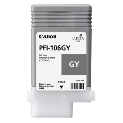 Canon PFI106GY Grey Standard Capacity Ink Cartridge 130ml - 6630B001