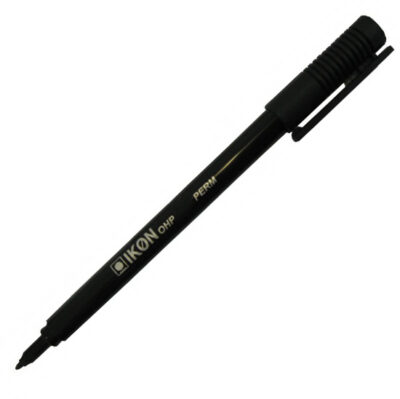 ValueX OHP Pen Permanent Fine 0.4mm Line Black (Pack 10) - 742401