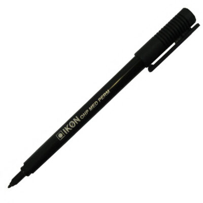 ValueX OHP Pen Permanent Medium 0.7mm Line Black (Pack 10) – 742501