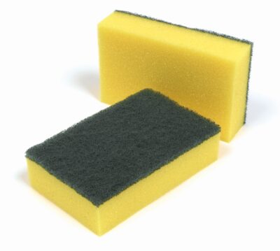ValueX Foamback Sponge Scourer Green/Yellow (Pack 10) – 705004
