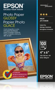 Epson Glossy Photo Paper 10 x 15cm 100 Sheets – C13S042548