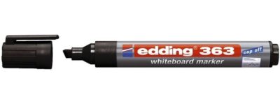 edding 363 Whiteboard Marker Chisel Tip 1-5mm Line Black (Pack 10) - 4-363001