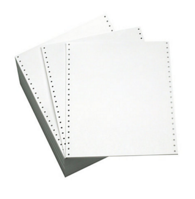 ValueX Listing Paper 11inx241mm 2 Part Plain Perforated NCR 60gsm White/Pink (Pack 1000) M69